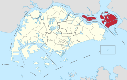 Location of the North-Eastern Islands in Singapore