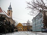 Catholic Church and Old Elementary School after restoration 2011.