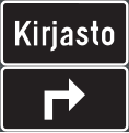 Advance location sign