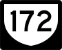 Highway 172 marker