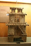 A pottery tower from the Han dynasty (202 BC – AD 220)