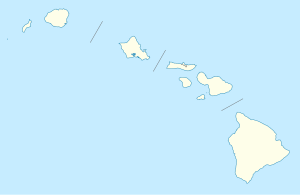 Map showing the location of Pearl Harbor National Wildlife Refuge