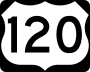 U.S. Route 120 marker