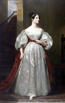 埃达·洛夫莱斯肖像画，1836年左右