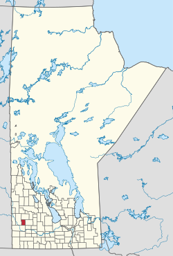 Location of the Hamiota Municipality in Manitoba