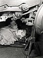 CWAC mechanic in London, 1944.