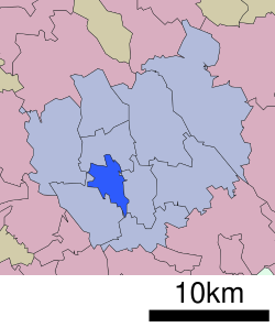 Location of Chūō-ku in Saitama