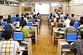A computer lab being conducted at St. Xavier's College, Kolkata, September 2012