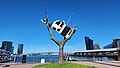 "Cow up a tree" by John Kelly. Harbour Esplanade