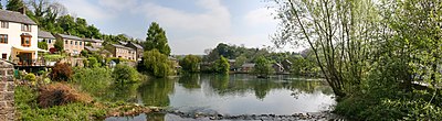 Cromford mill pond in central Derbyshire