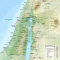Herodian Kingdom topographic map