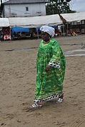 Woman with green Kaba