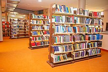 Books on the shelf at the Kwara State University Library