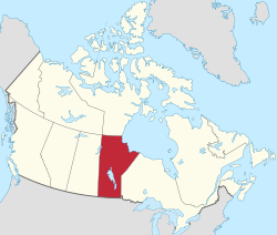 马尼托巴省在加拿大的位置