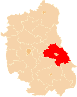 Location within the voivodeship