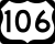 U.S. Route 106 marker