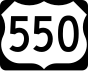550号美国国道 marker