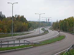 The E18 at Kotka, Finland
