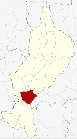 District location in Lampang province