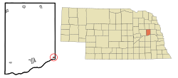 Location of Rogers, Nebraska