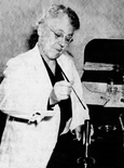 McGill in her laboratory, 1942