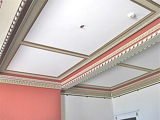 Garthmyl Hall Painted ceiling