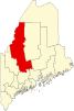 薩默塞特縣在緬因州的位置