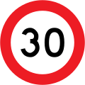 30 km/h speed limit