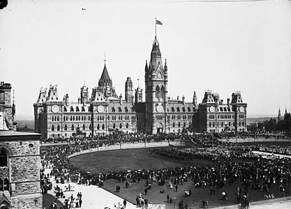 Queen Victoria's Diamond Jubilee on Parliamant Hill, 1897