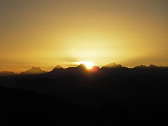 Sunrise with Eiger, Mönch and Jungfrau