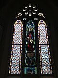 Stained glass of Ruth in Evans Memorial Chapel