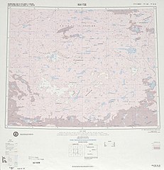 包括羊湖(Yang Hu)的地图(DMA, 1975年)