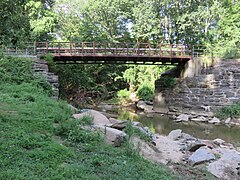 W&OD Trail Glencarlyn Park 1st footbridge in 2020