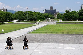 自和平公園所看到的原爆圓頂館