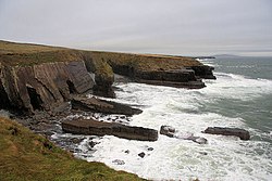 Aillnagreagh, a rocky inlet on the south side of Loop Head