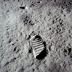 Buzz Aldrin's footprint