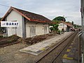Magetan (Barat) railway station's old building has been demolished since the double track activation, 2015