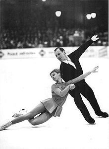 Ludmilla Belousova and Oleg Protopopov at the 1968 exhibition gala