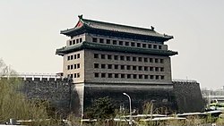 Deshengmen, a former city gate in the subdistrict, 2022