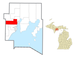 Location within Delta County