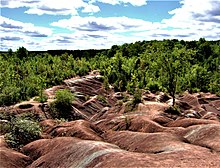 The Cheltenham Badlands in Caledon