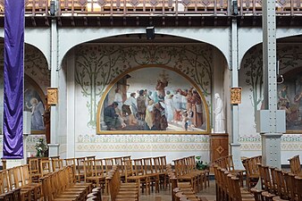Chapel of Saint Francis of Assisi. with painting by Emile Desouches