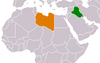 Location map for Iraq and Libya.