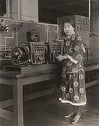 Li Fu Lee at the Massachusetts Institute of Technology's radio experiment station, 1925 (MIT Museum) - Restoration