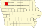 State map highlighting O'Brien County