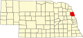 标示出伯特县位置的地图