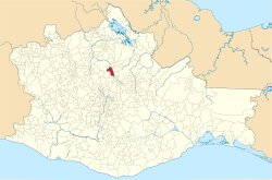 Location of Abejones within Oaxaca