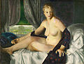 乔治·贝娄斯《持扇的裸女》，1920年7月，现藏于北卡罗来纳艺术博物馆