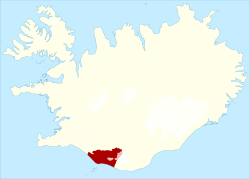 东朗加辛在冰岛的位置