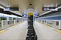 The station platforms in March 2023